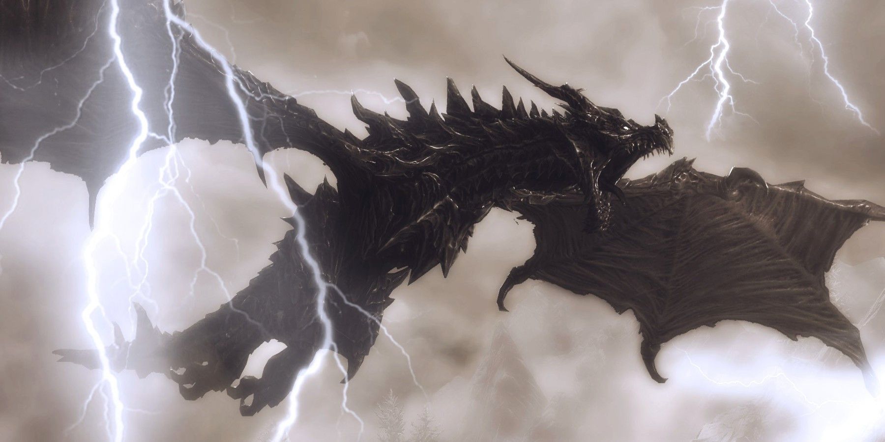 Фанат Skyrim демонстрирует невероятную картину маслом с драконом