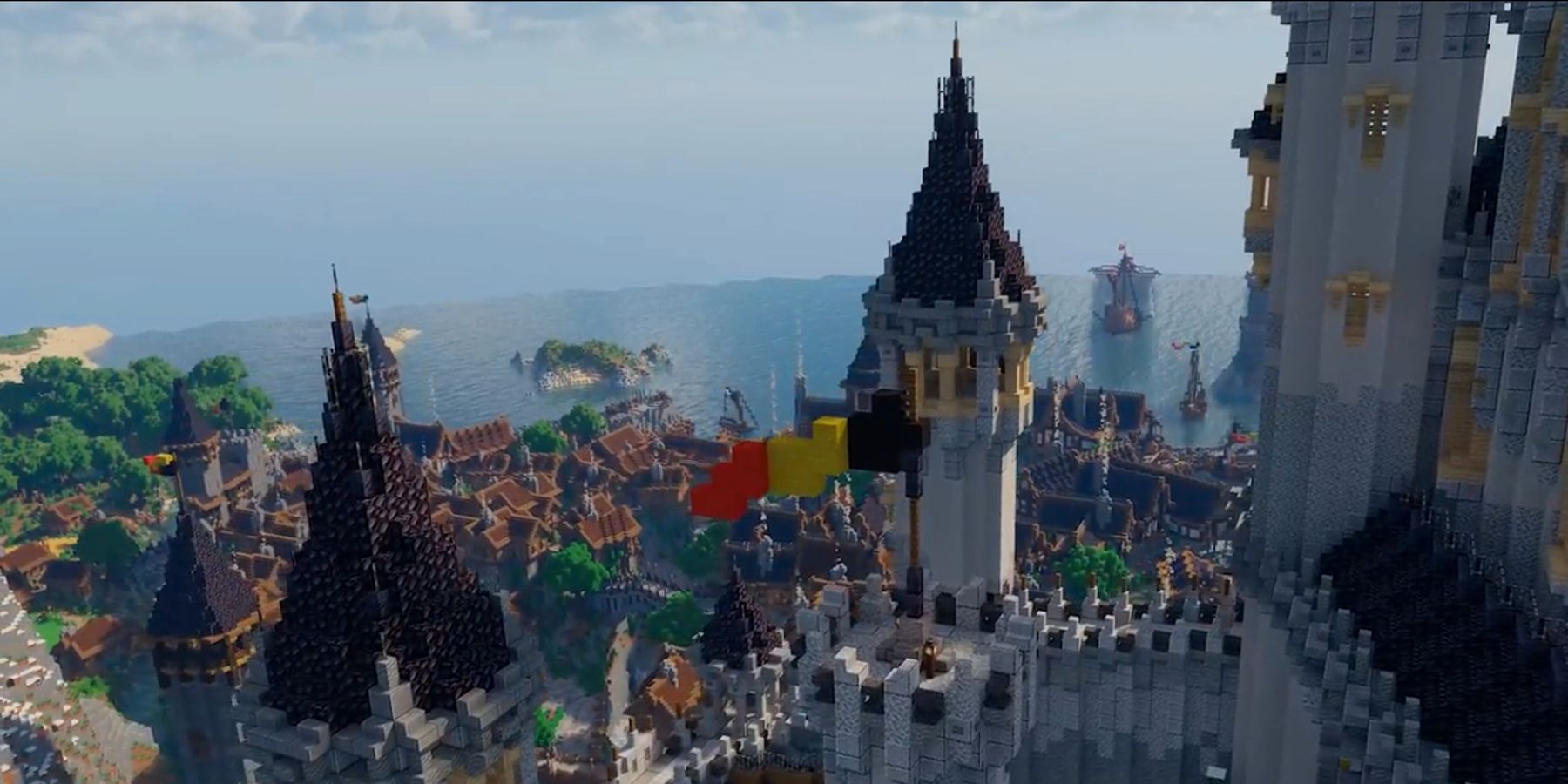 Игрок Minecraft создает невероятный средневековый город в игре