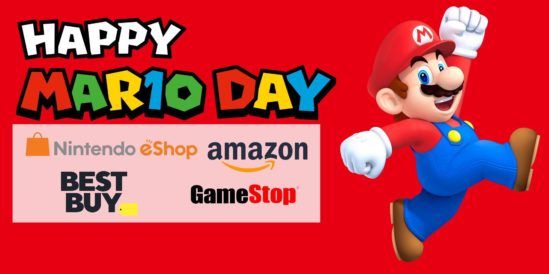 Распродажа «День Марио» уже действует в некоторых магазинах розничной торговли и в интернет-магазине Switch