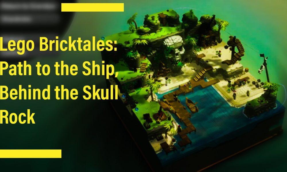 LEGO Bricktales: как спрятаться за скалой черепа Карибский мир