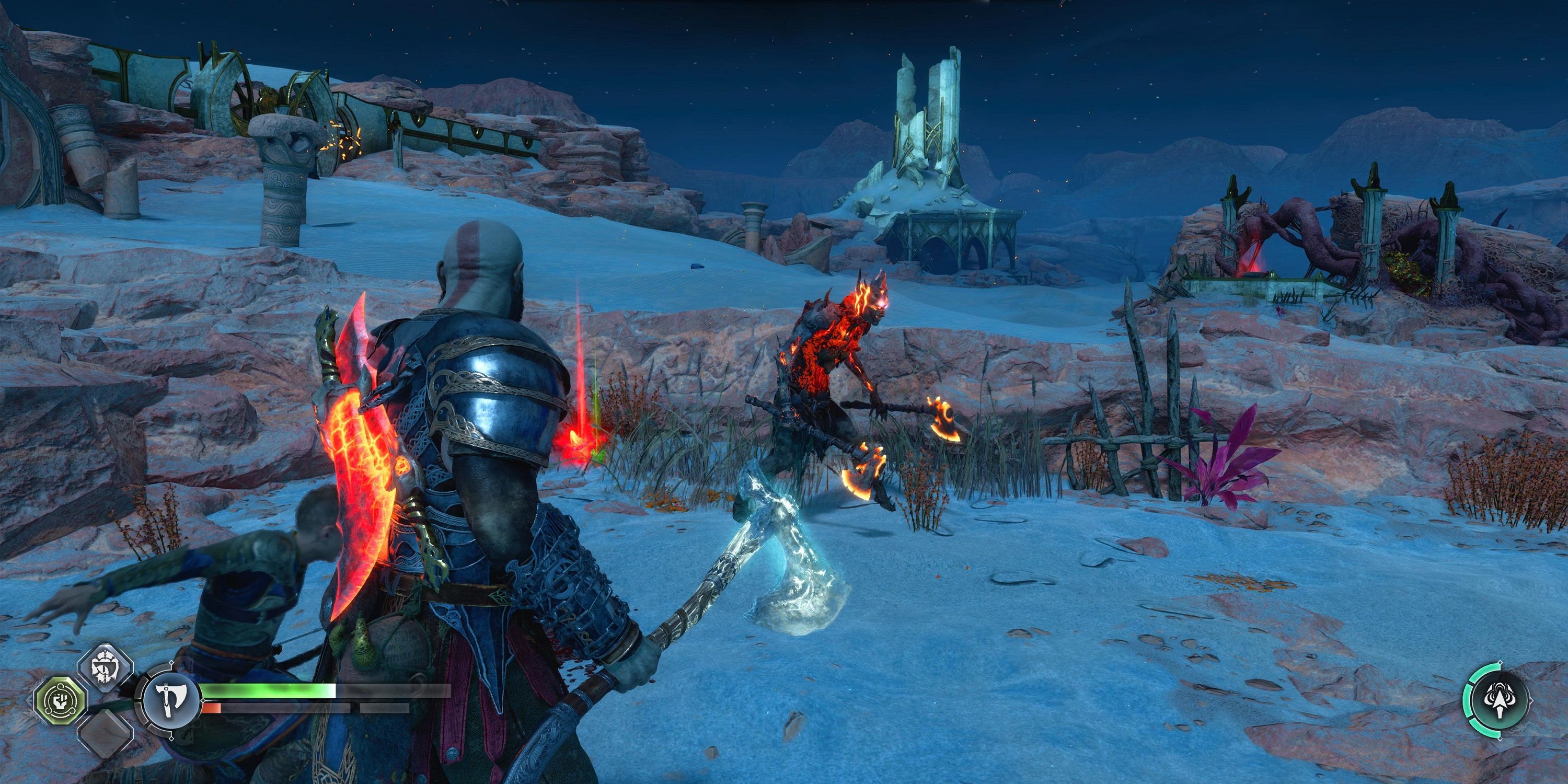 god of war как победить чужака